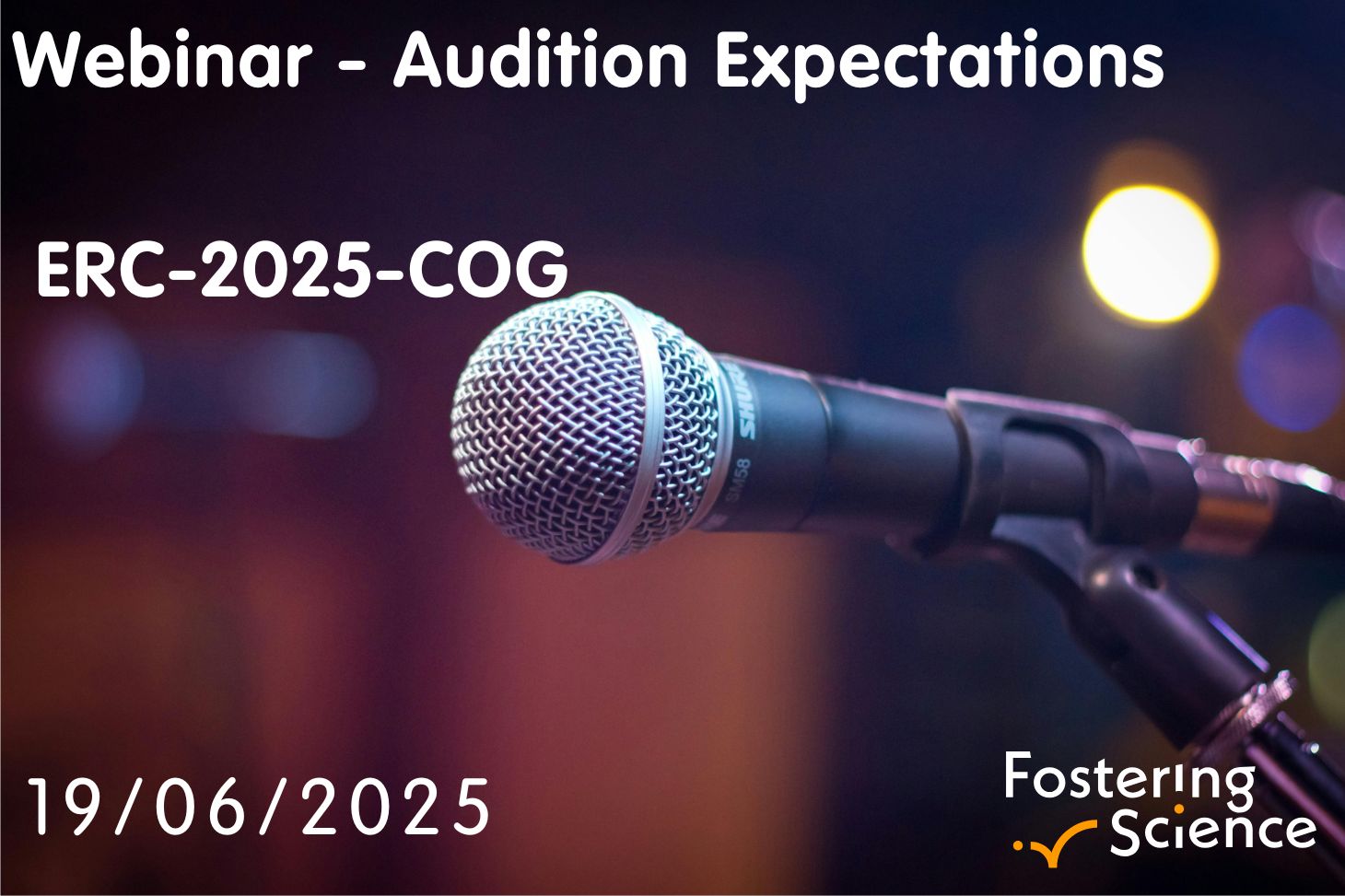 audition expectations 2025 COG