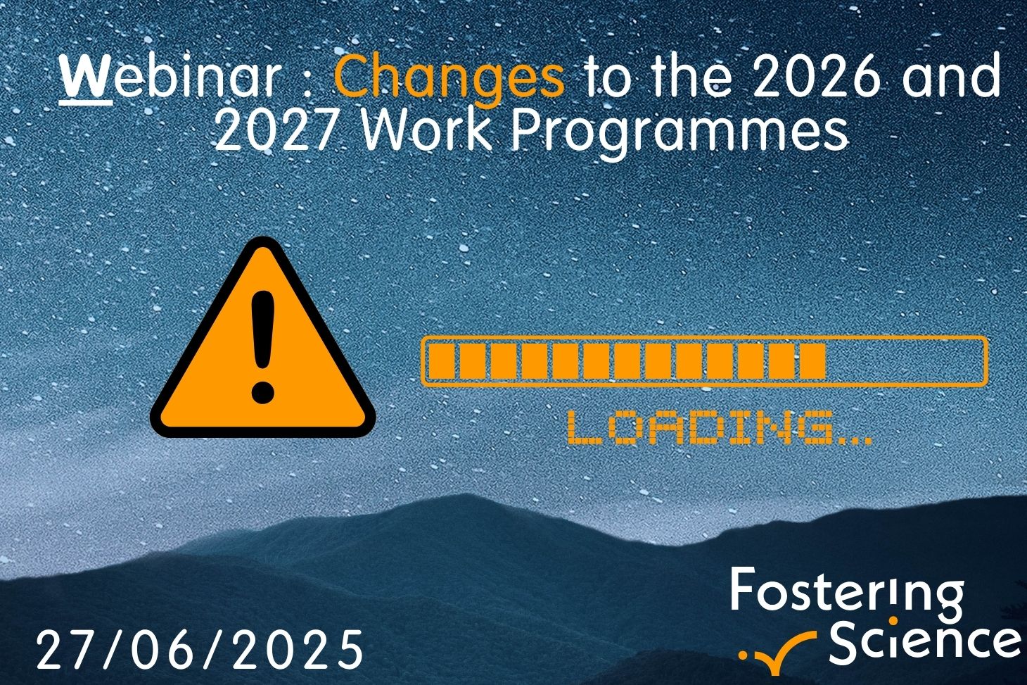 Change of ERC Work Program for 2026