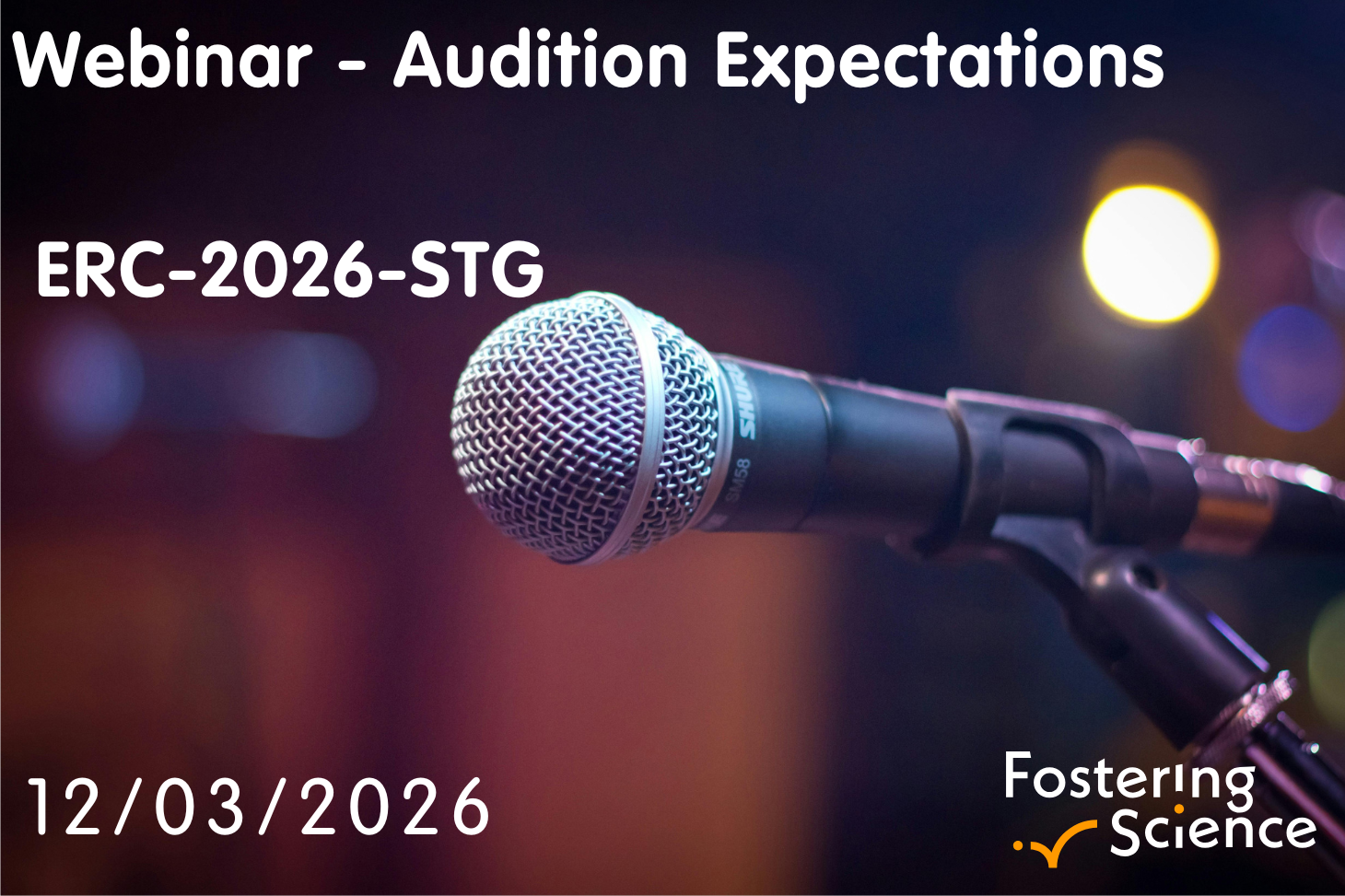 Audition expectation STG 2026